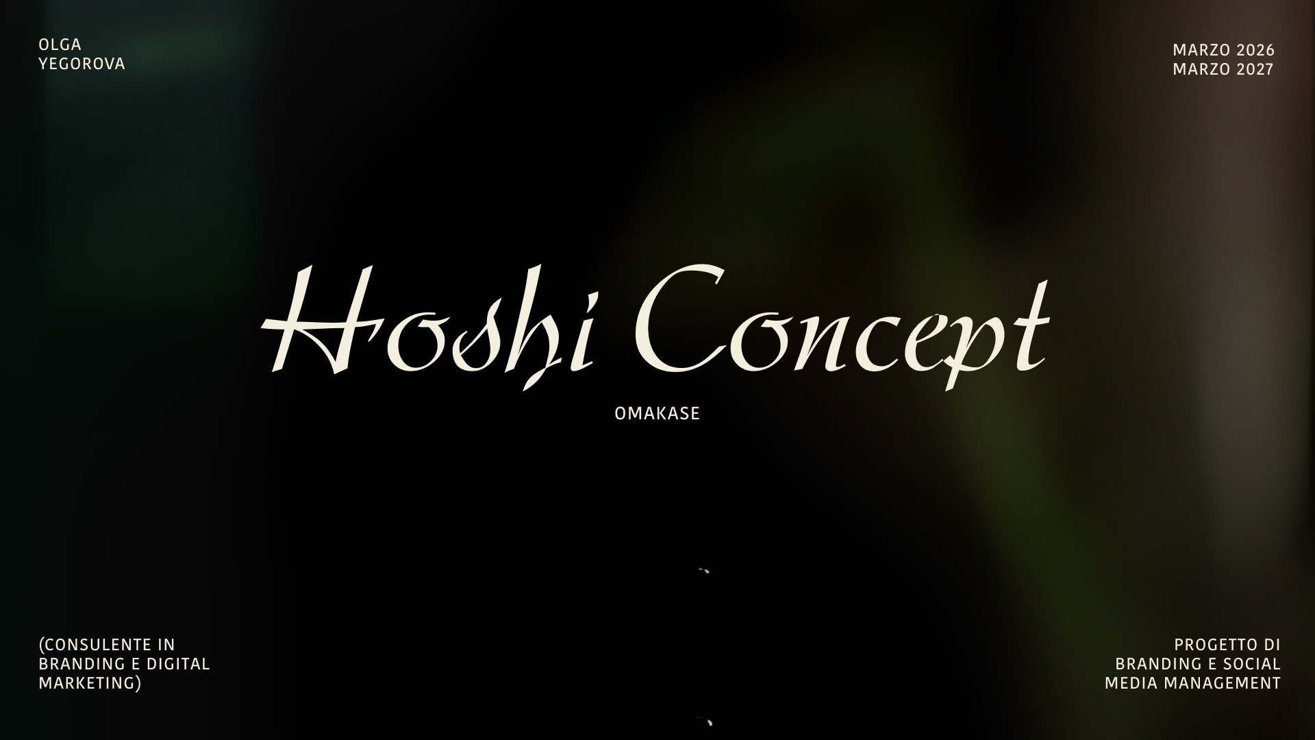 Hoshi Concept — Omakase title slide